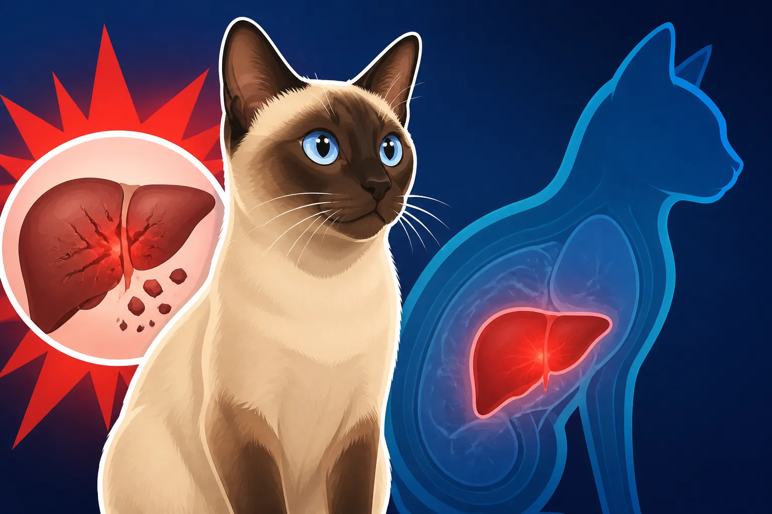 Why a Siamese Cat's Liver Can Rupture Without Warning