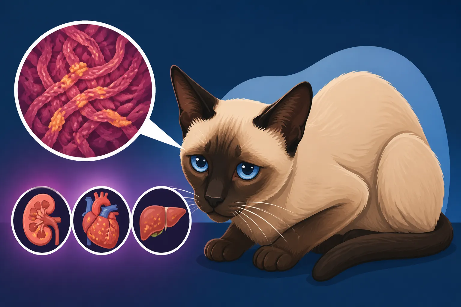 What Amyloidosis Does to a Siamese Cat