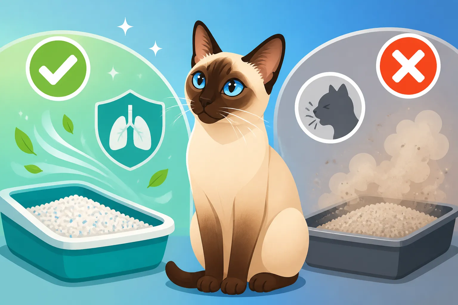 Which Litter Suits an Asthmatic Siamese Cat