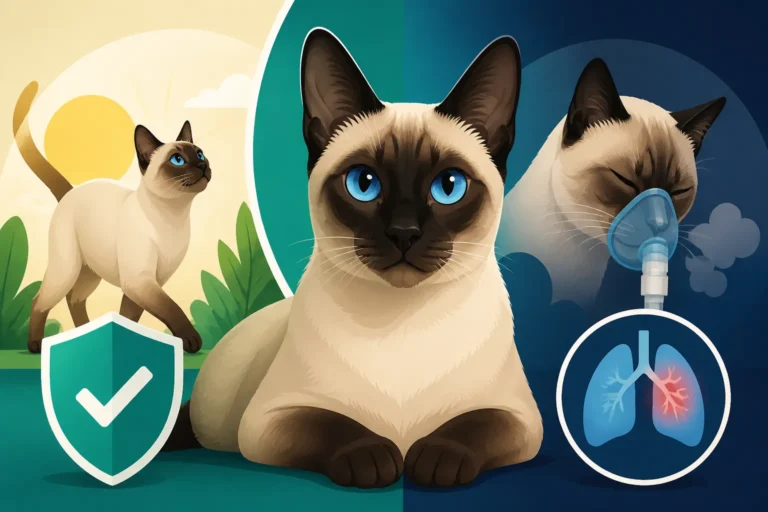 Whether a Siamese Cat's Asthma Shortens Its Life