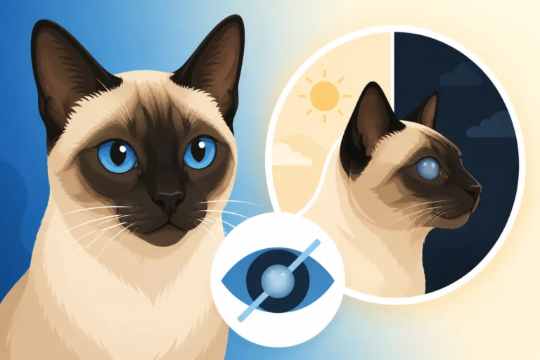 The Age a Siamese Cat With PRA Goes Blind