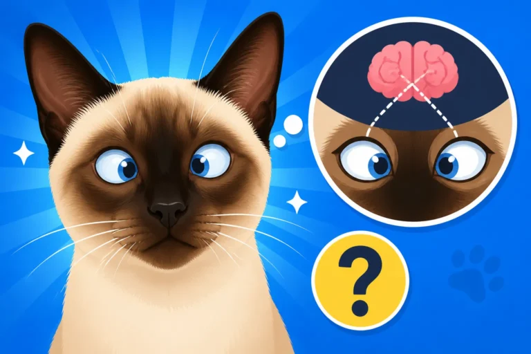 Why a Siamese Cat's Eyes Cross