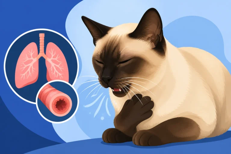 Asthma Symptoms in a Siamese Cat