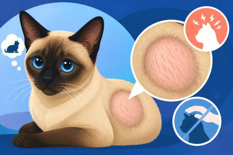 Psychogenic Alopecia in a Siamese Cat