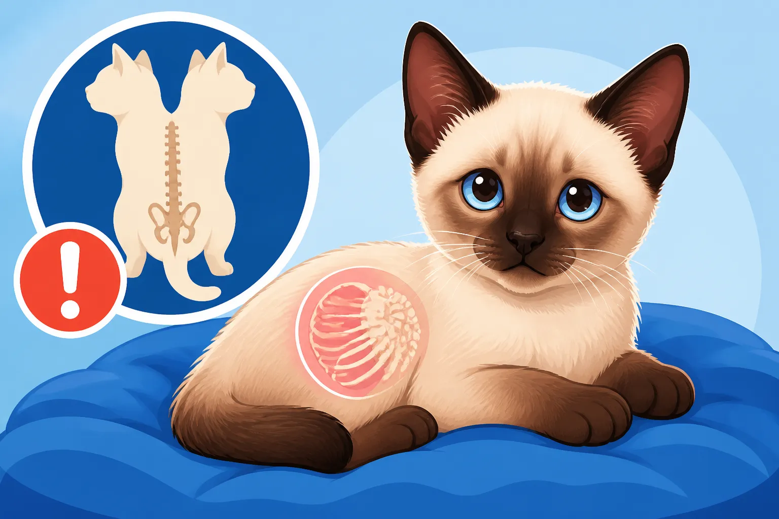 Congenital Defects in a Siamese Cat Kitten