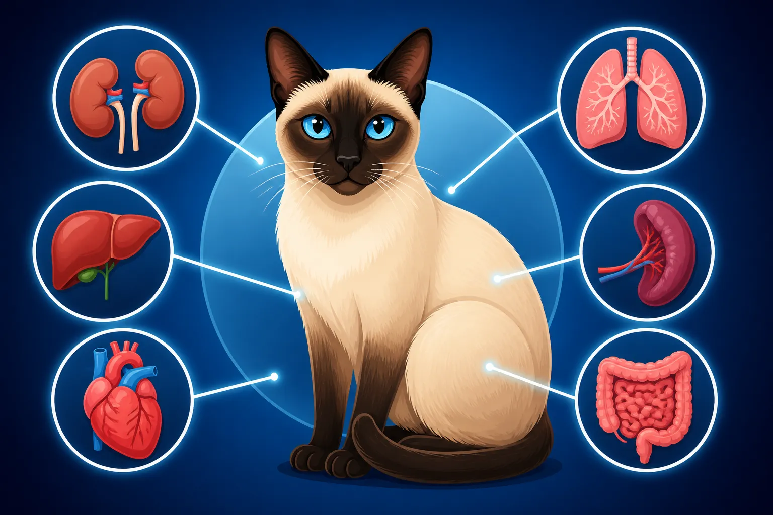 Which Organs Amyloidosis Hits in a Siamese Cat