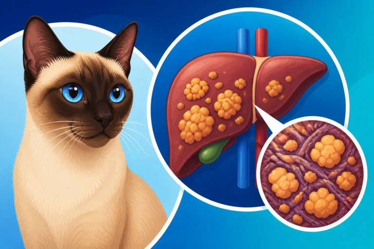 Why Amyloid Builds Up in a Siamese Cat's Liver