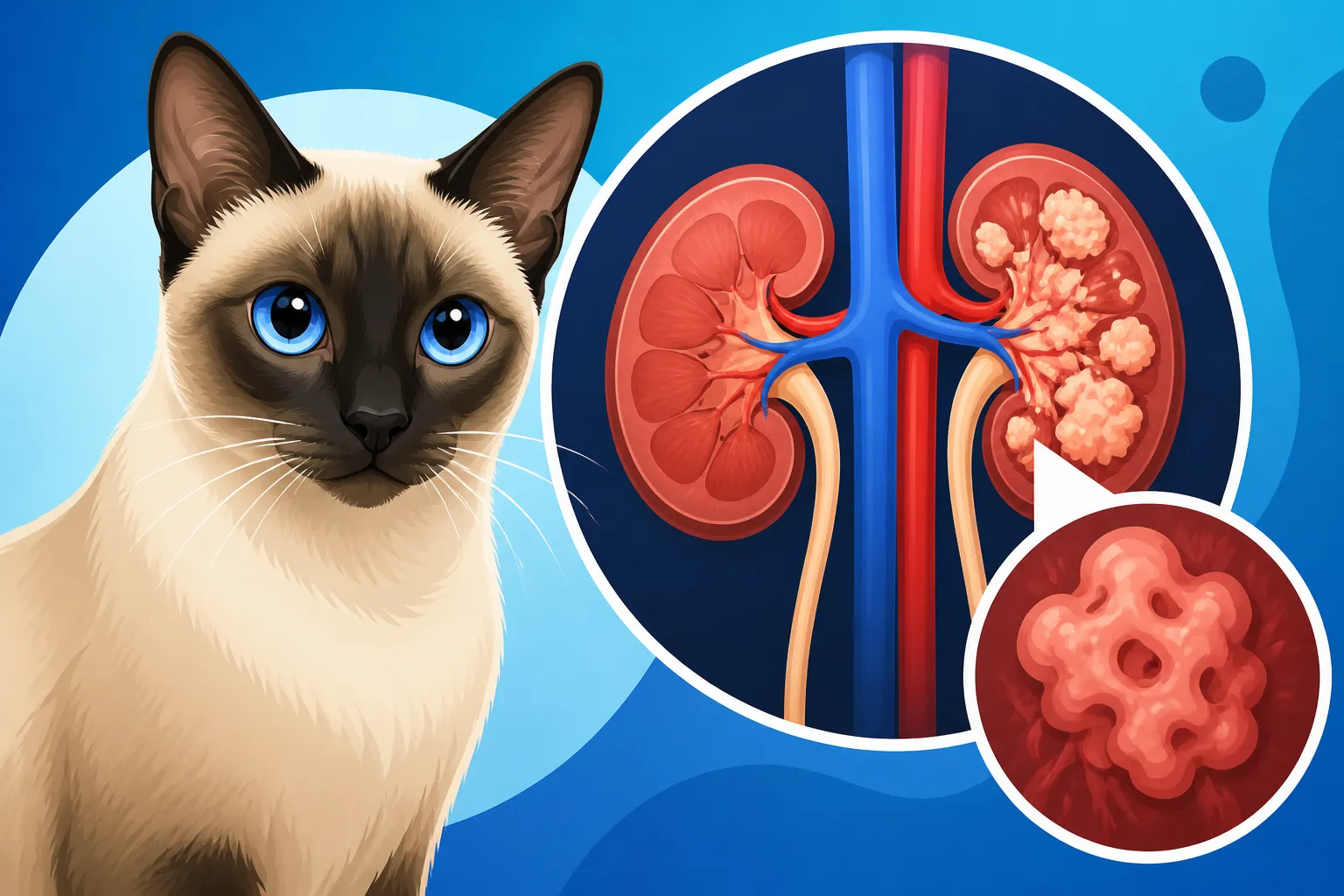 How Amyloidosis Damages a Siamese Cat's Kidneys
