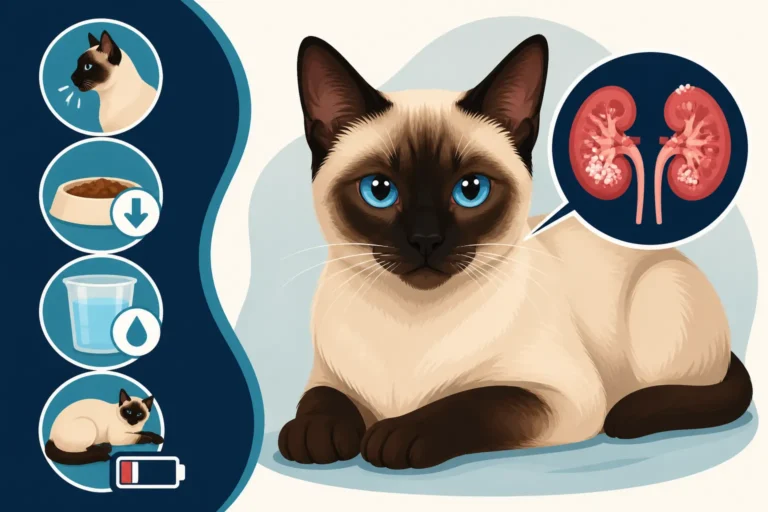 Signs a Siamese Cat's Kidneys Are Failing From Amyloid