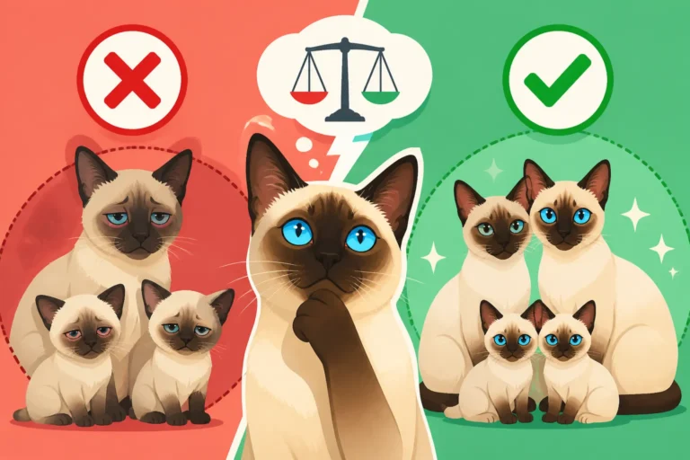 Whether an Affected Siamese Cat's Relatives Should Be Bred