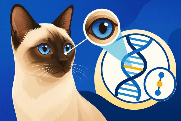 Which Gene Causes PRA in a Siamese Cat