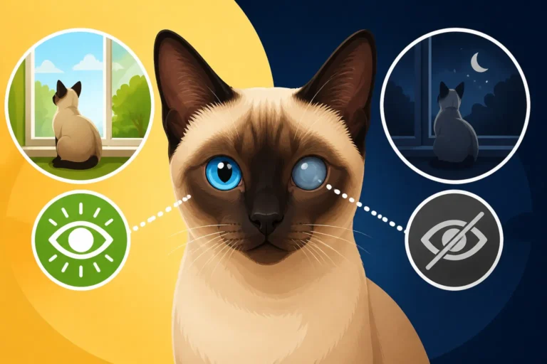 The Age a Siamese Cat First Loses Night Vision