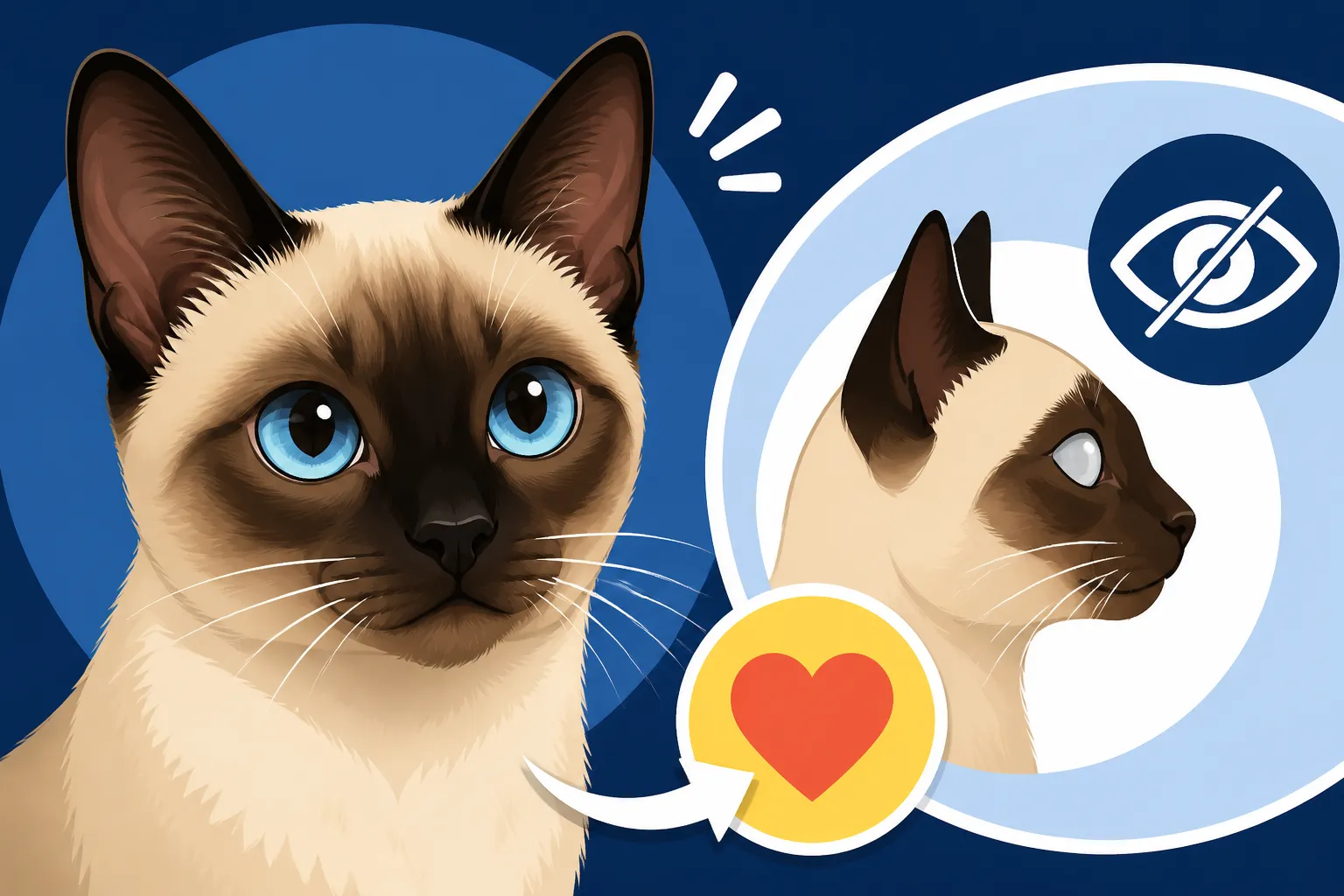 Whether a PRA Carrier Siamese Cat Goes Blind