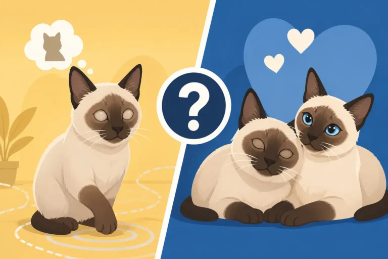 Whether a Blind Siamese Cat Needs a Companion