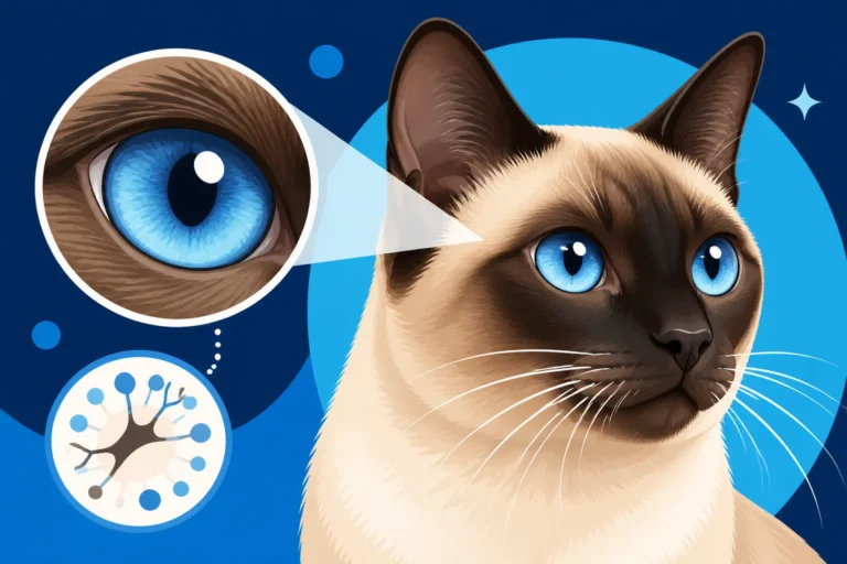 Why a Siamese Cat Has Blue Eyes at All