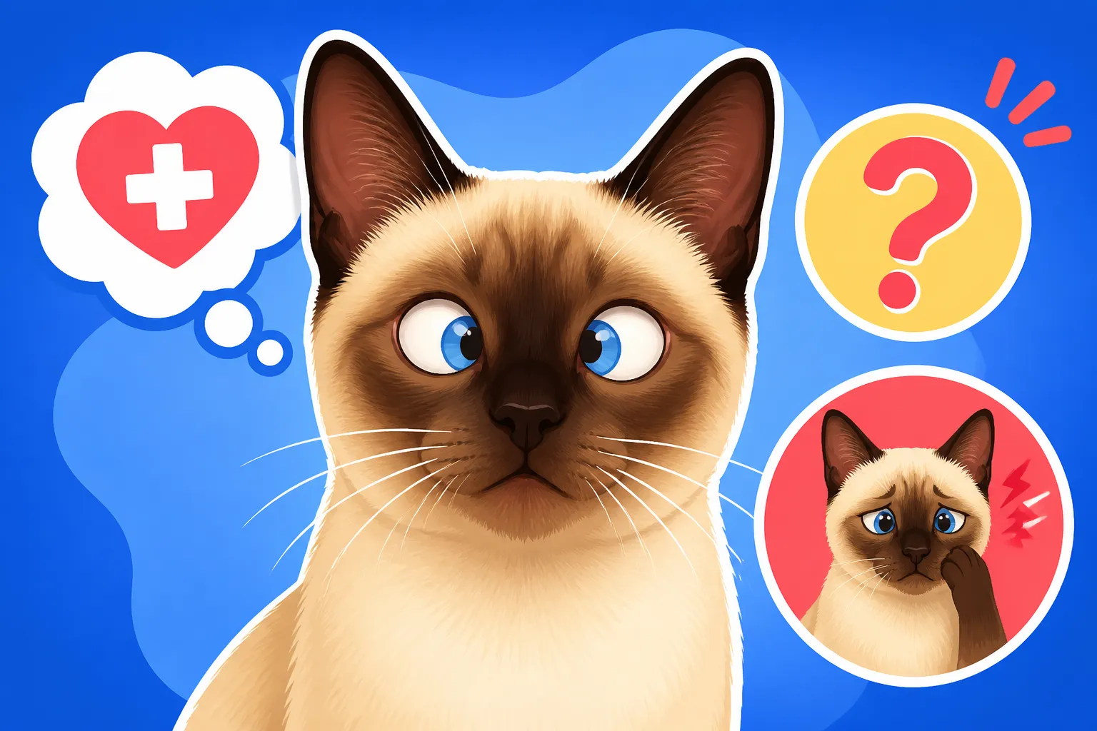 Whether Crossed Eyes Hurt a Siamese Cat