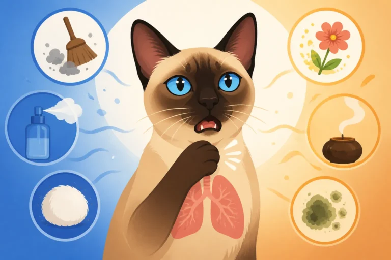 What Triggers a Siamese Cat's Asthma