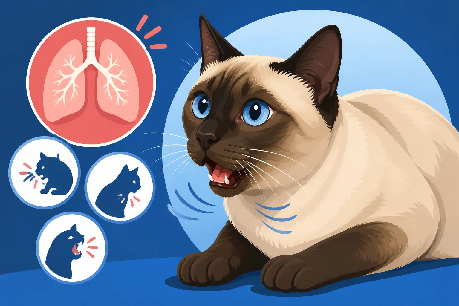 Signs a Siamese Cat Is Having an Asthma Attack