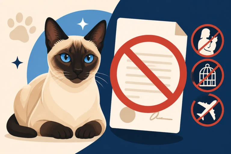 What a Siamese Cat Contract Restricts