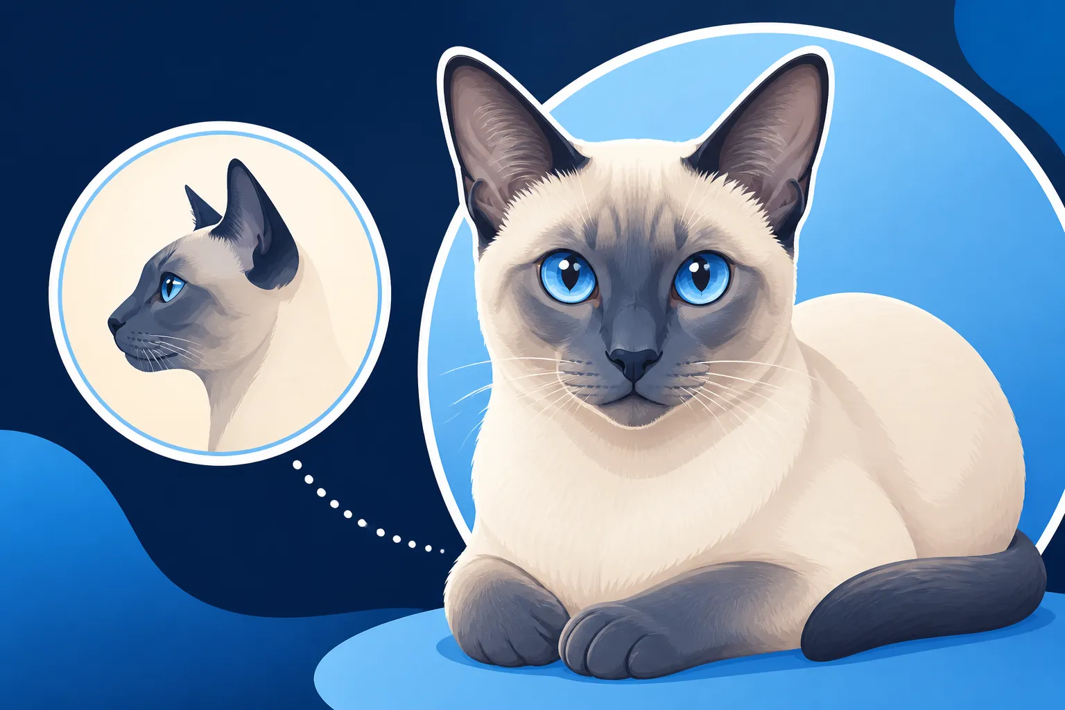 What a Blue Point Siamese Cat Is