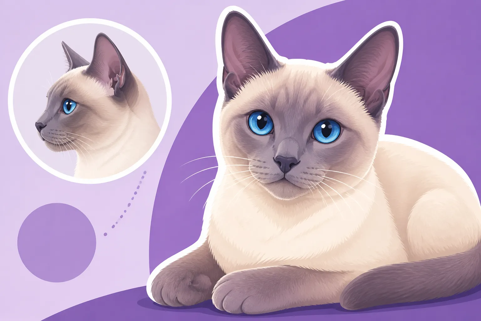 What a Lilac Point Siamese Cat Is