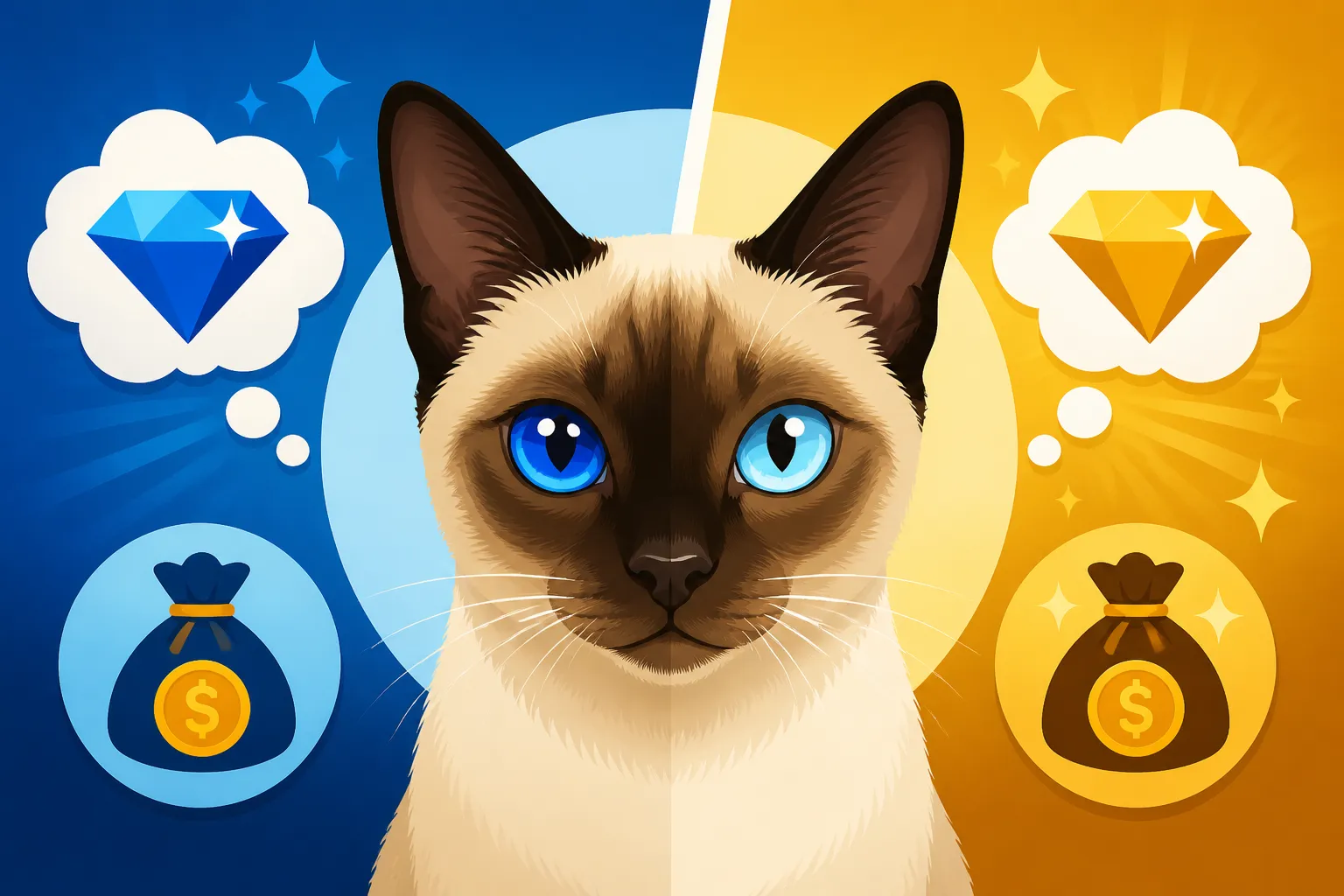 Whether Eye Color Changes a Siamese Cat's Price