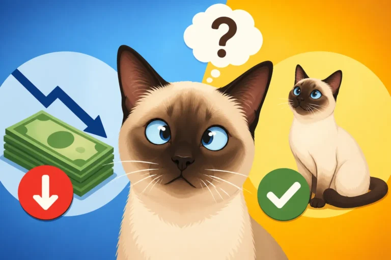Whether a Cross Eyed Siamese Cat Sells for Less