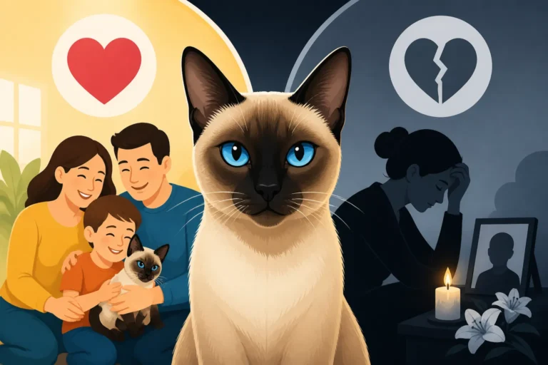 Whether a Siamese Cat Breeder Tracks Family Deaths