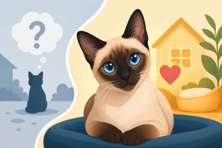 Whether a Rescue Siamese Cat Has Any History