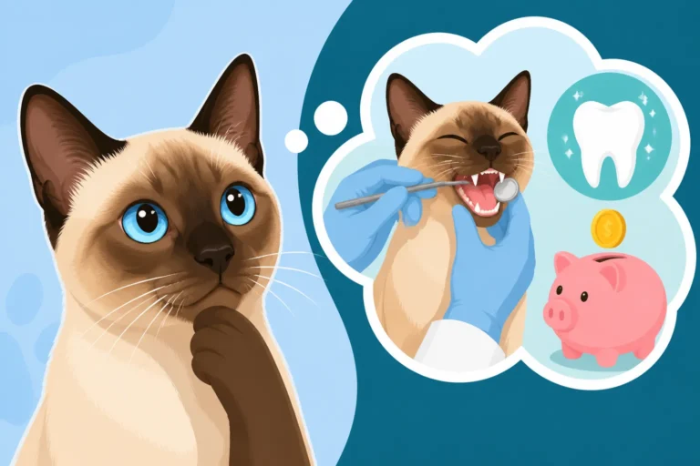 What a Siamese Cat's First Dental Costs