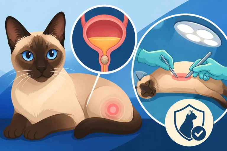 What Blockage Surgery Involves for a Siamese Cat