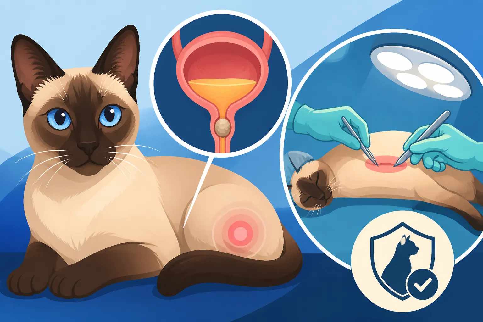 What Blockage Surgery Involves for a Siamese Cat