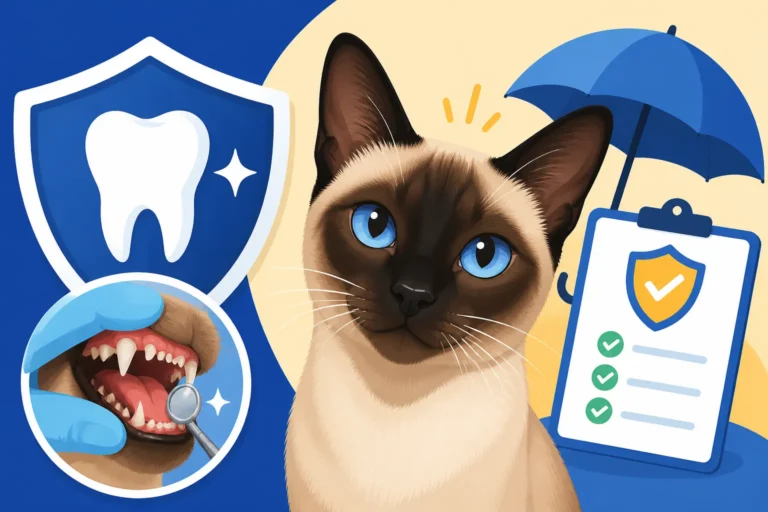 Whether a Siamese Cat Policy Covers Dentals