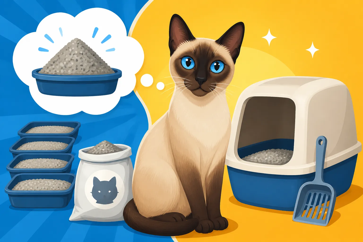 How Much Litter a Siamese Cat Gets Through