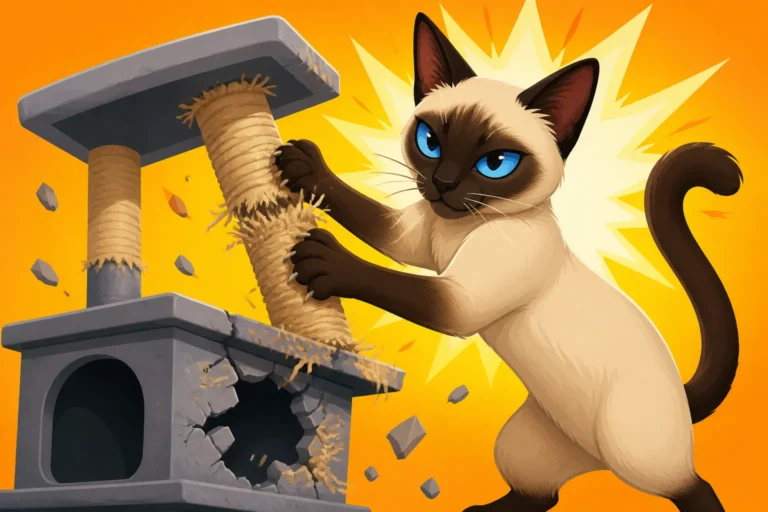 Why a Siamese Cat Destroys Cheap Cat Trees