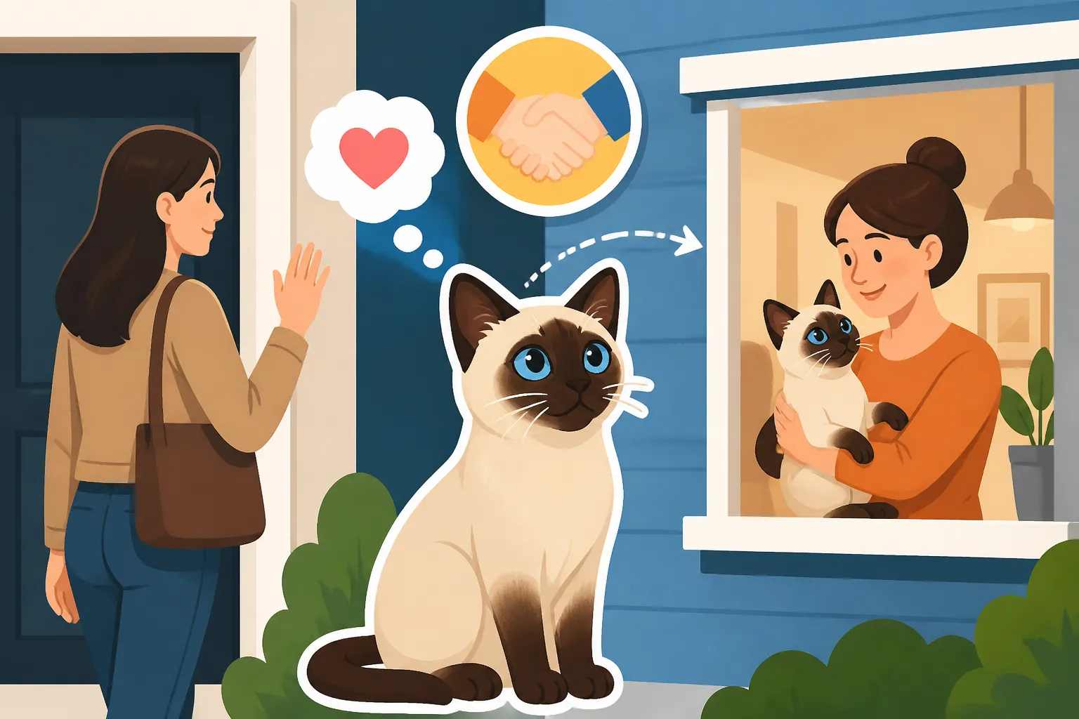 Whether a Siamese Cat Can Be Left With a Neighbor