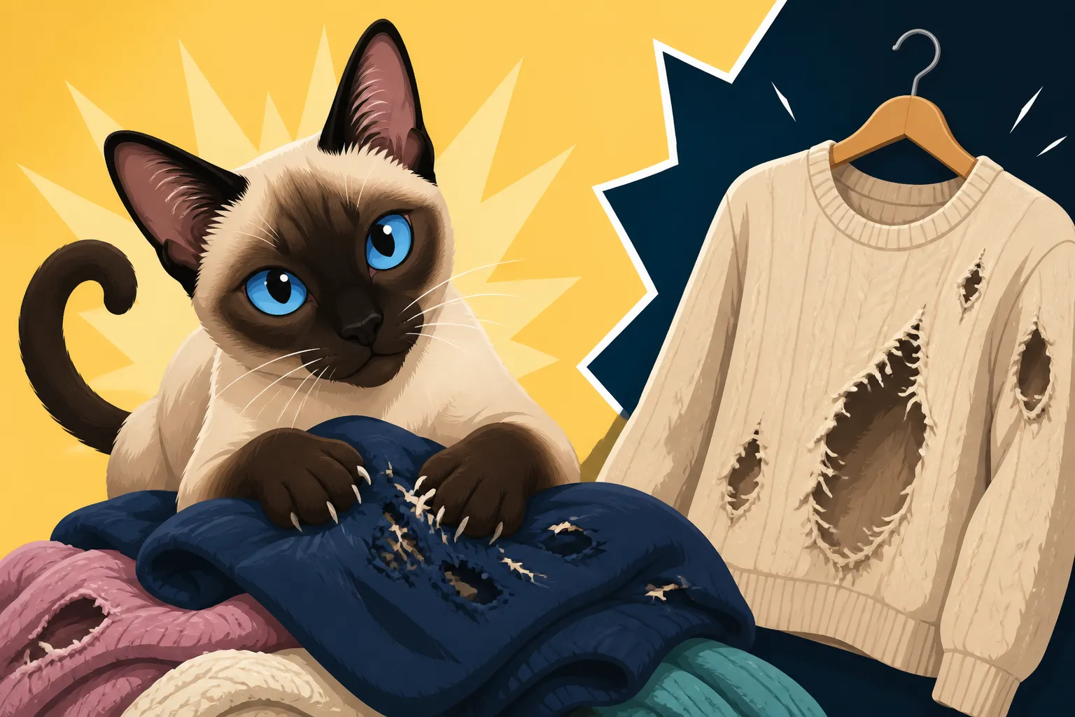 What a Siamese Cat Costs in Damaged Clothing