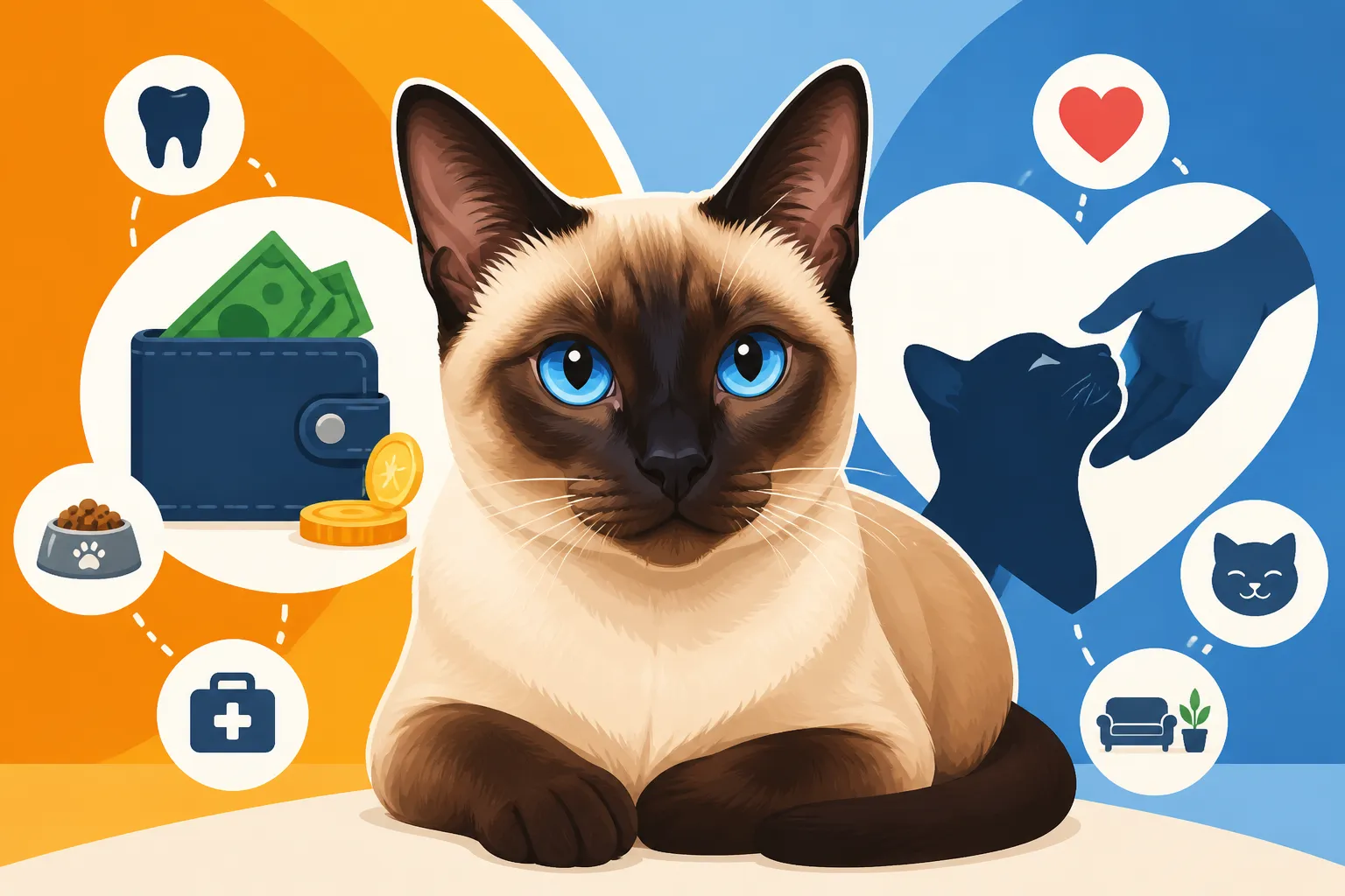 What Adopting a Siamese Cat Past Ten Costs