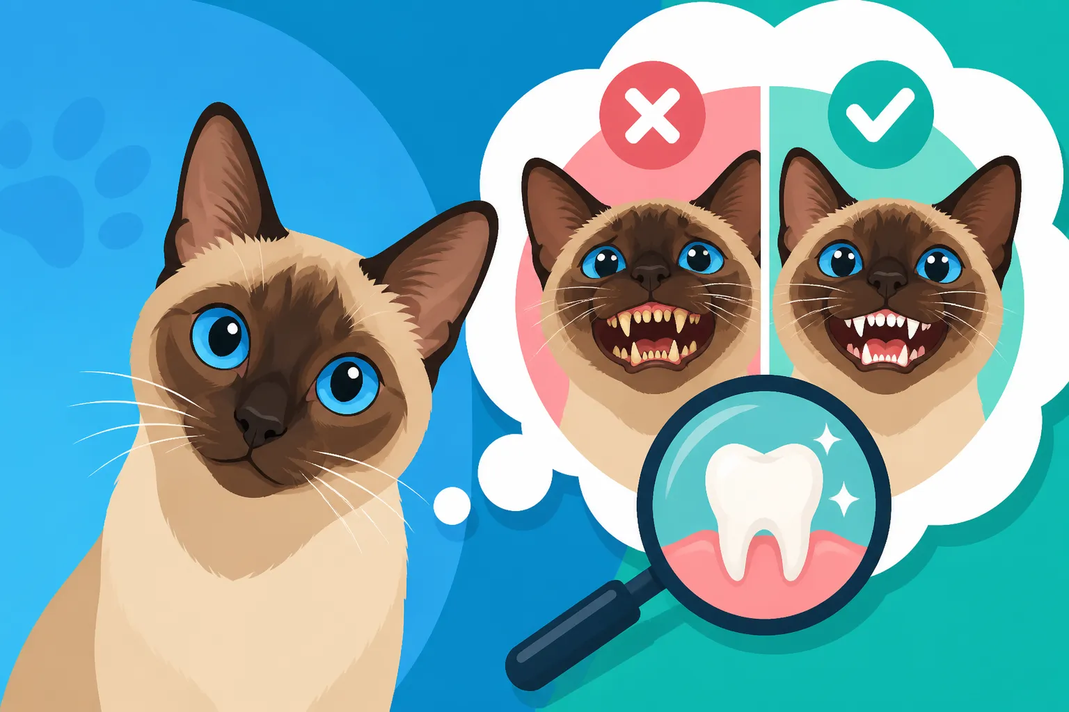 Whether a Rescue Siamese Cat Has Been Dentaled