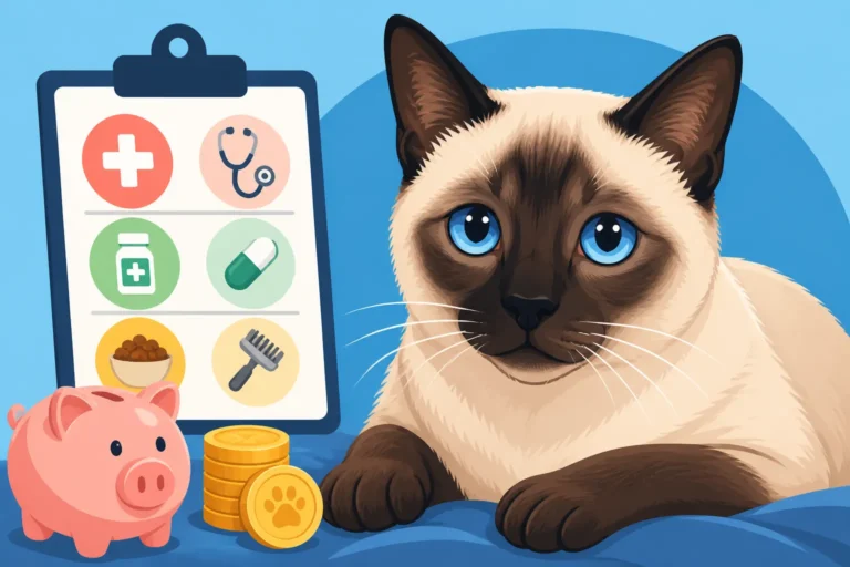 What an Aging Siamese Cat's Bills Look Like