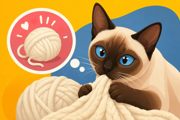 Why a Siamese Cat Sucks Wool