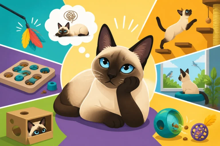 Enrichment for a Siamese Cat That Gets Bored in an Hour