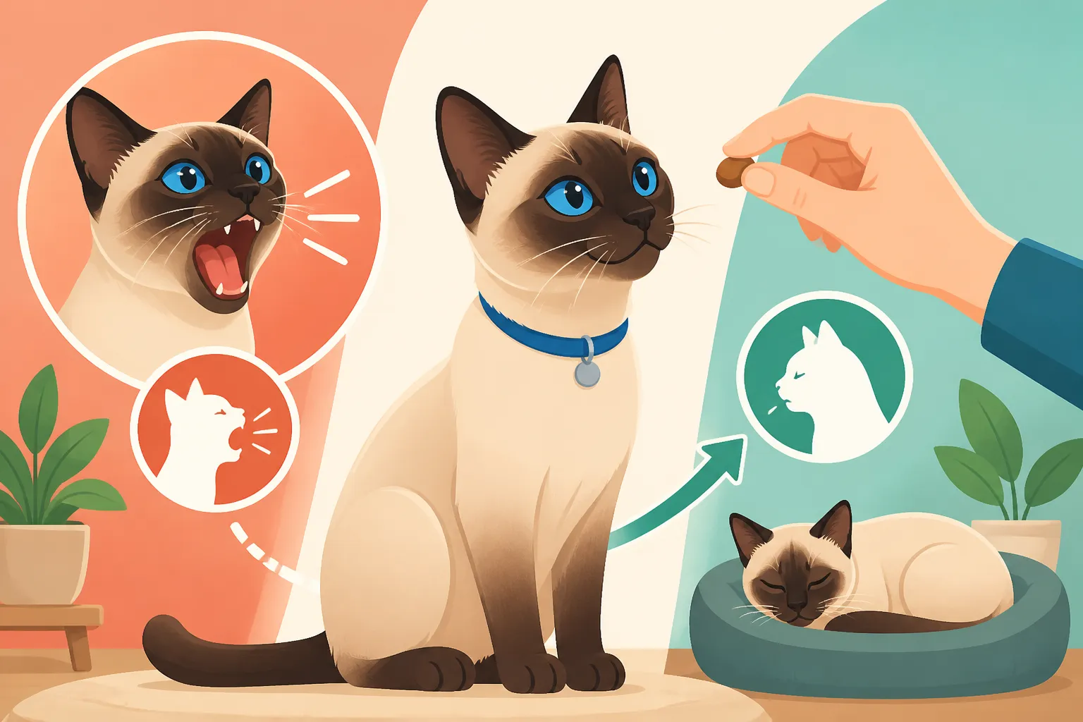 How to Train a Siamese Cat to Meow Less