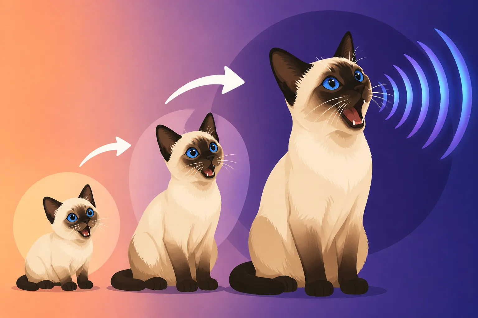 How a Siamese Cat's Voice Deepens With Age
