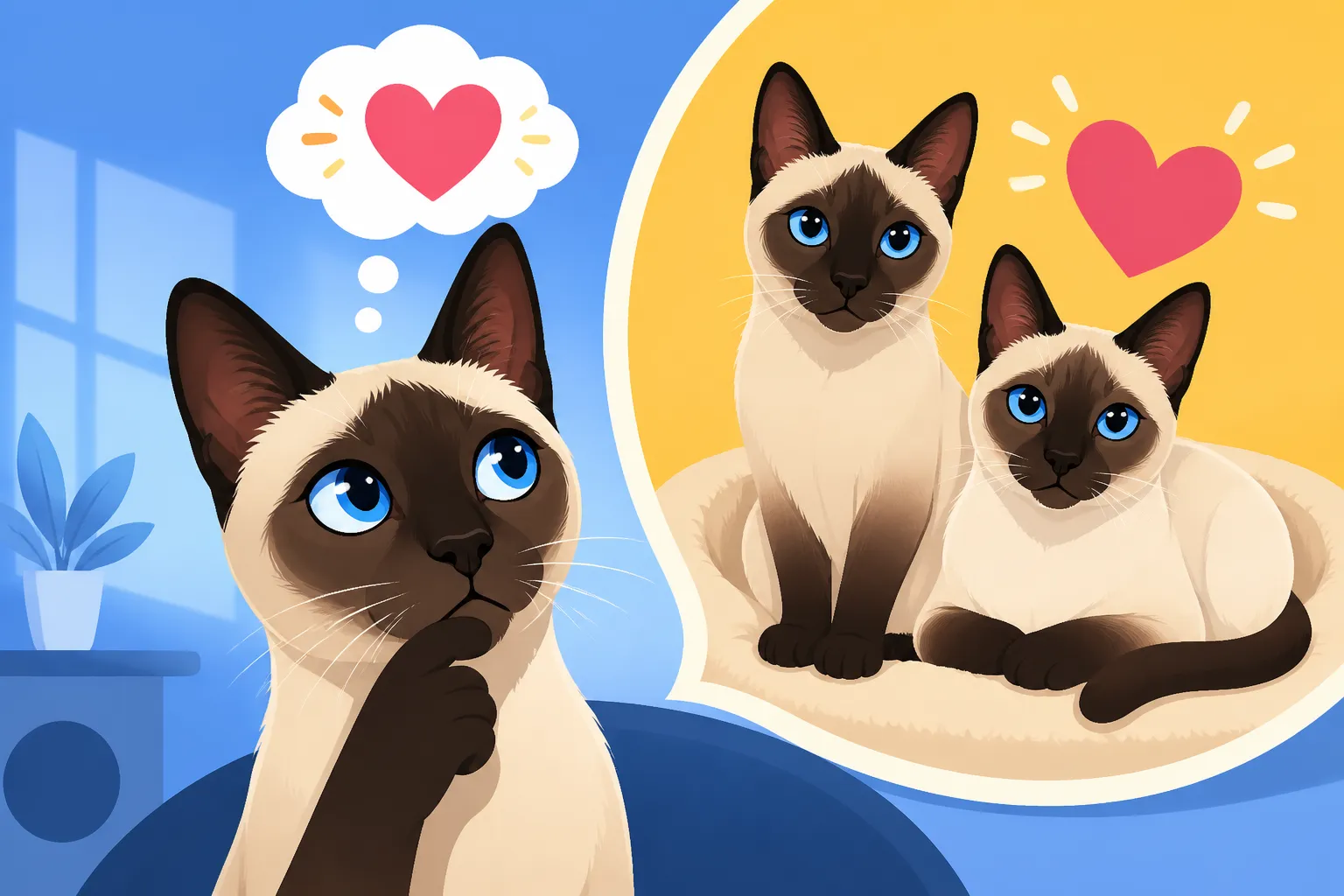 When a Siamese Cat Needs a Second Cat