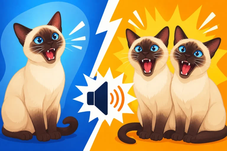 Whether Two Siamese Cats Are Louder