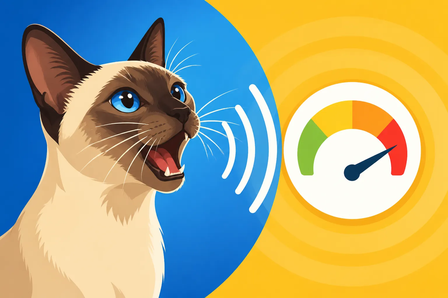 How Loud a Siamese Cat's Meow Measures
