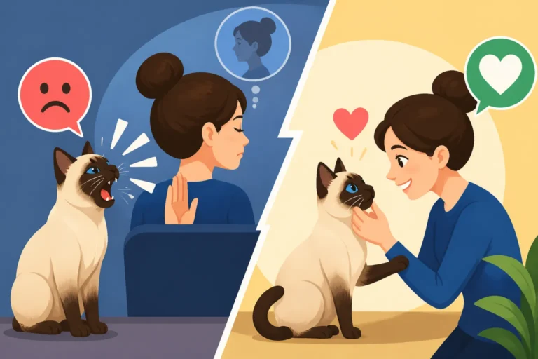 Whether Ignoring a Siamese Cat's Meowing Works