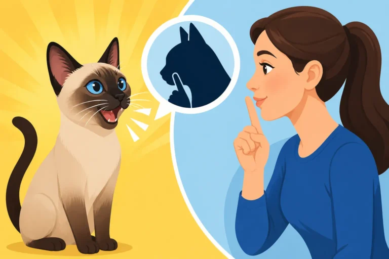 How to Teach a Siamese Cat a Quiet Cue