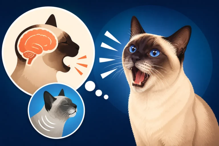 Why an Old Siamese Cat Yowls More